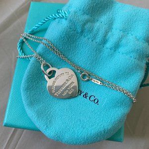 Tiffany & Co. Heart Tag Charm (Medium) + 18" chain